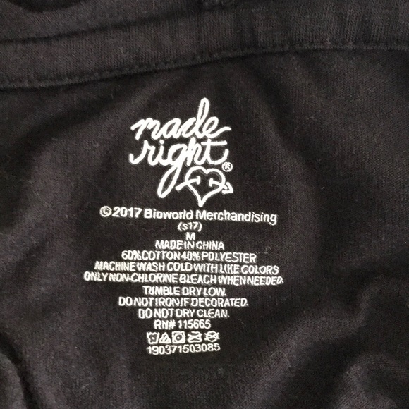 Unique Kitty hoodie made right bioworld tee top sM - Picture 8 of 8